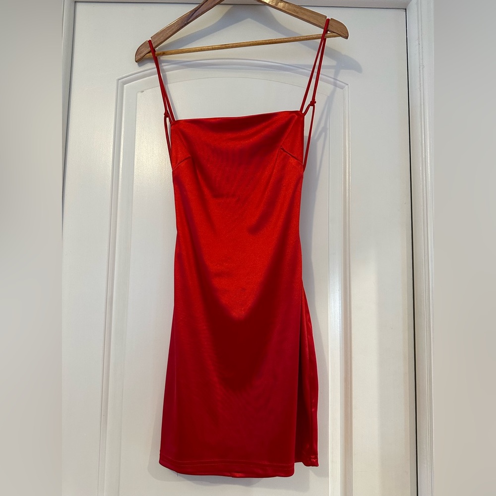 Better Be satin Backless dress